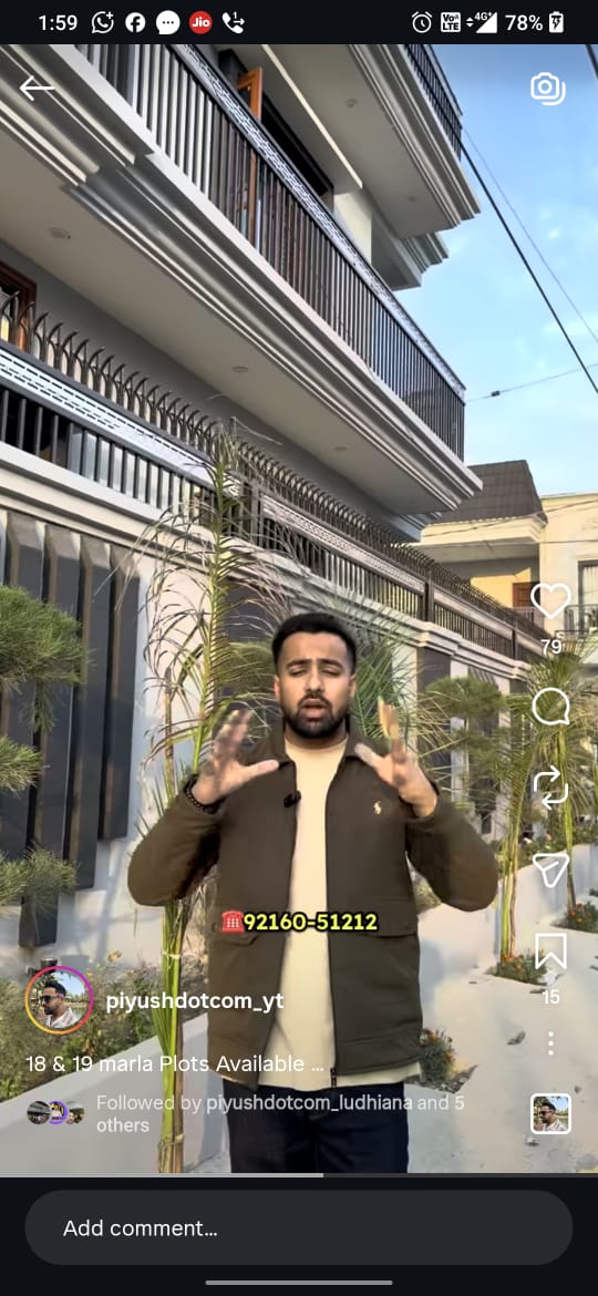 450 gaj (18 marla 38*91 , 19 marla 45*98 east facing  gated colony 35 feet road ) plot for sale